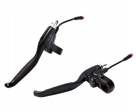 ZESTAW Klamka Dźwignia Hamulca Prawa + Lewa do Kugoo M4, M4 PRO / Kamikaze K1, K1 Plus, K1 Max