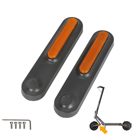 Pokrywy Osłony Śrub Widelca Przedniego + Odblaski do Xiaomi 4 Ultra