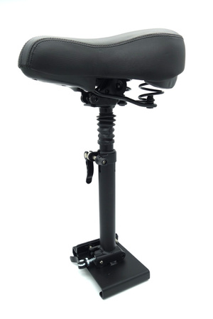 Amortyzowane siodełko do Xiaomi M365 / 1S / Essential / Mi 3 / Fiat 500 - Czarny, czerwony