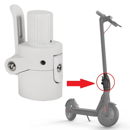 Mechanizm składania kierownicy do Xiaomi M365 / M365 PRO / PRO 2 / 1S / Essential - BIAŁY