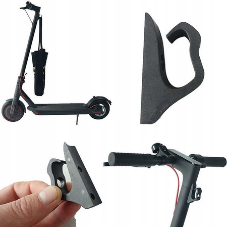 Hak Zaczep na zakupy do  Xiaomi M365 / PRO / PRO 2 / 1S / Mi 3 / Essential - Kolor Czarny