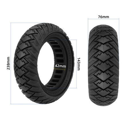 OPONA Bezdętkowa 10x3" (255x80, 80/65-6") do KuKirin G3 PRO / Vsett 10+