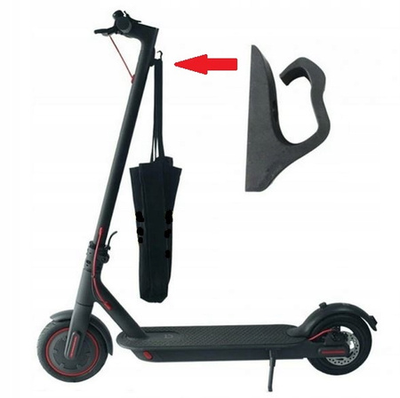 Hak Zaczep na zakupy do  Xiaomi M365 / PRO / PRO 2 / 1S / Mi 3 / Essential - Kolor Czarny