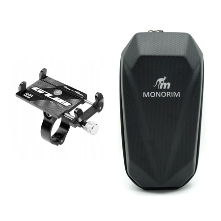 Zestaw Torba sakwa Monorim 3L + Uchwyt na telefon GUB G-81 do hulajnogi elektrycznej