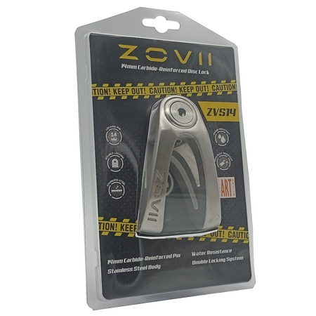 Zabezpieczenie Disc Lock ZOVII ZVS14 - Brushed Metal