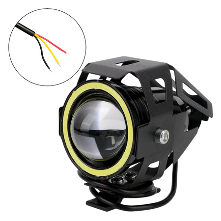 Uniwersalna Lampa Przednia U7 LED z Pierścieniem do Hulajnogi Elektrycznej