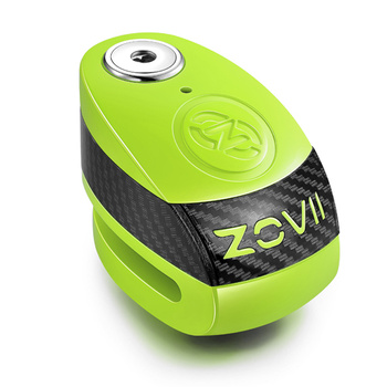 Zabezpieczenie Disc Lock z Alarmem ZOVII ZD6 - Fluo Green