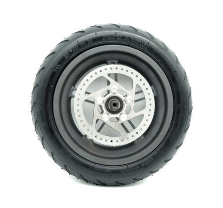 ZESTAW Koło Tył - Felga + opona pneumat 8.5" + tarcza 110mm V1 do Xiaomi M365 / 1S / Essential