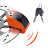 Zabezpieczenie Disc Lock z Alarmem ZOVII ZT6 - Fluo Orange