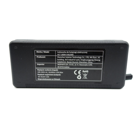 Ładowarka 54,6V 2A do Kugoo M4 / M4 PRO /Techlife X6 / Kamikaze