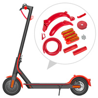 Czerwony zestaw do personalizacji hulajnóg Xiaomi M365 / M365 PRO / PRO 2 / 1S / Essential / Mi3