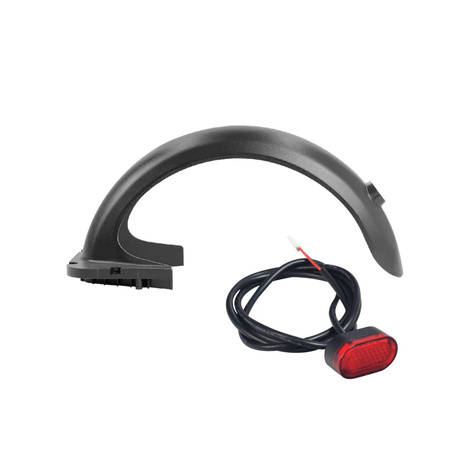 Czarny Błotnik + Tylna Lmapka LED do Motus Scooty 10