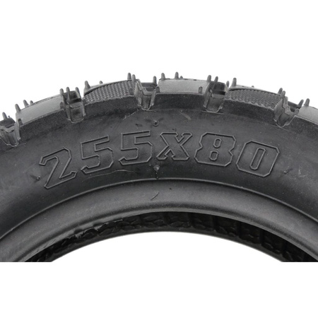 ZESTAW Opona 10x3 (255x80) + Dętka 10x2.50" Zakrzywionym Wentylem 90/45 do KuKirin G3 PRO