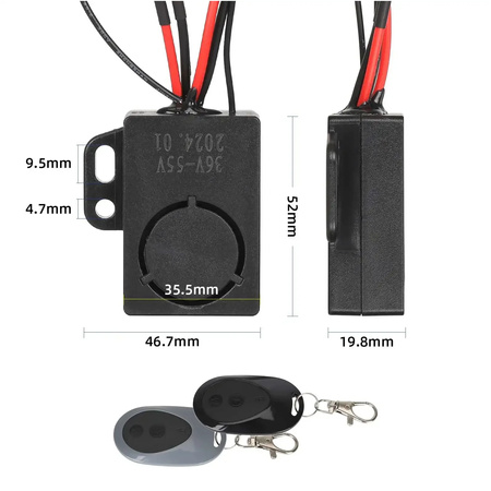 Alarm Moduł Zabezpieczający Antykradzieżowy XT30 do Xiaomi M365 / PRO / PRO 2 / 1S