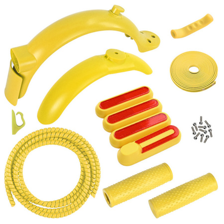 Żółty zestaw do personalizacji hulajnóg Xiaomi M365 / M365 PRO / PRO 2 / 1S / Essential / Mi3