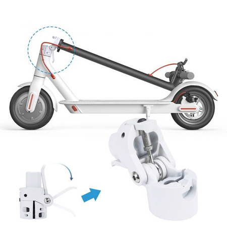 Mechanizm składania kierownicy do Xiaomi M365 / M365 PRO / PRO 2 / 1S / Essential - BIAŁY