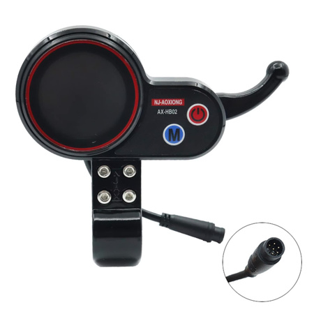 Wyświetlacz z Manetką Przyspieszenia 6 Pin 48V do Megatto M8 / Cyberbot / kopii Kugoo M4, KuKirin M4