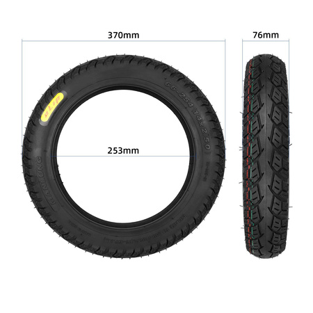 Pneumatyczna opona ULIP 14x2.5"(66-254) tubeless + wentyl do motocykla