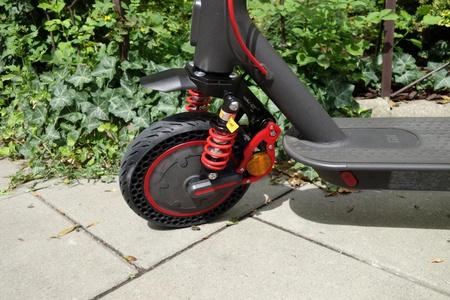 Zawieszenie przednie amortyzator SHARKSET do Xiaomi M365 / M365 PRO / PRO 2 / 1S / Essential / Motus Scooty 8.5 / Fiat 500 / Aovo PRO - kolor CZERWONY