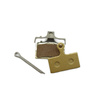 Złote metaliczne klocki hamulcowe do Shimano M665 / M515 / BB5