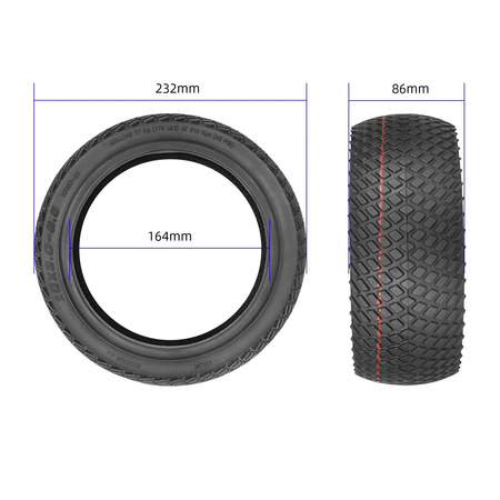 Opona 10x3.0-6.5 bezdętkowa do Ausom L2 / L2 Max / DT2 Pro
