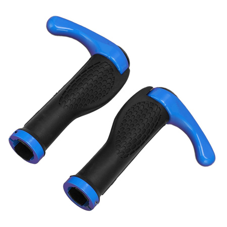 Gripy (chwyty) z rogami - black/blue