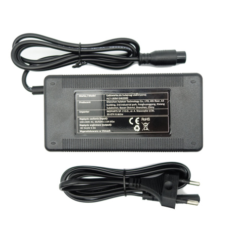 Ładowarka 54,6V 2,5A (GX16) do Kugoo M4 / M4 PRO / G-Booster / Motus PRO 10 2022