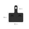 Klocki Hamulcowe do AUSOM DT2 Pro, F1 MAX / KuKirin G2, G2 Master, G3 Pro, G4 / Motus PRO 10 - czarne