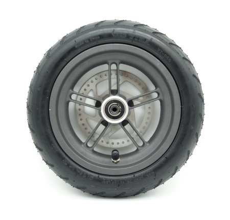 ZESTAW Koło Tył - Felga + opona pneumat 8.5" + tarcza 110mm V1 do Xiaomi M365 / 1S / Essential