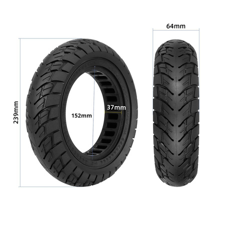 Opona półpełna 10x2.5" do Xiaomi M365/PRO/PRO 2/Techlife X7/X7S/Kugoo M4