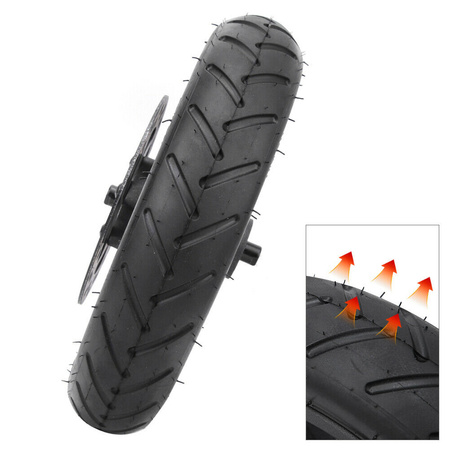 ZESTAW Koło Tył - Felga + opona pneumat 8.5" + tarcza 120mm do Xiaomi M365 PRO / PRO 2