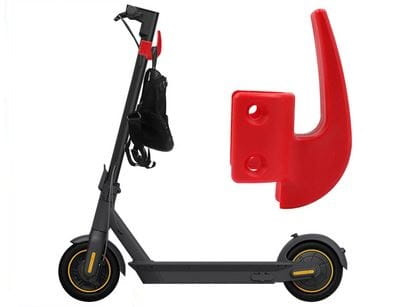 Hak Zaczep na zakupy do kierownicy CZERWONY do do Ninebot Max G30 / Motus Scooty 10 / Frugal Power