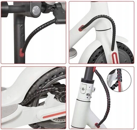 Spiralna Osłona Kabli do Hulajnogi Xiaomi/Ninebot/Motus - RÓŻOWY