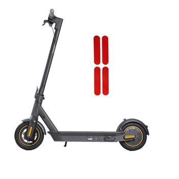 Naklejki odblaskowe Zaślepki do Ninebot Max G30 / Motus Scooty 10 - Czerwony