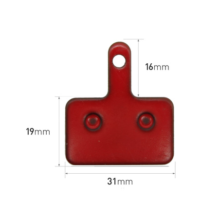 Klocki Hamulcowe do AUSOM DT2 Pro, F1 MAX / KuKirin G2, G2 Master, G3 Pro, G4 / Motus PRO 10 - czerwone