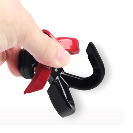 Podwójny zamykany zaczep hak na torbę Czarny+Czerwony do Xiaomi M365 / M365 PRO / PRO 2 / 1S / Essential / Mi3