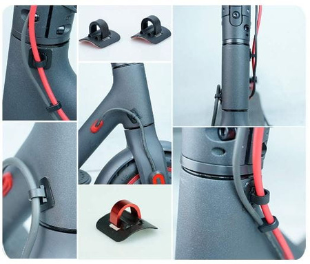 Klips do kabli do Xiaomi M365 / PRO / PRO 2 / 1S / Essential - CZERWONY