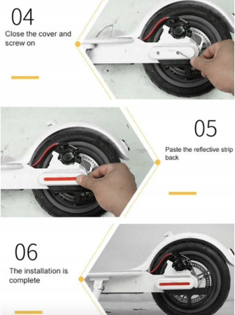 Osłona tarczy hamulcowej do Xiaomi M365 / PRO / PRO 2 / 1S / Essential - CZARNY
