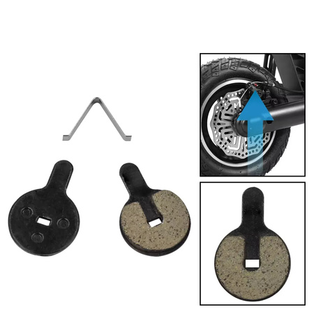 Zestaw 2x Klocki Hamulcowe do KuKirin G2 PRO, G2 MAX / Kugoo G-Booster, G2 PRO