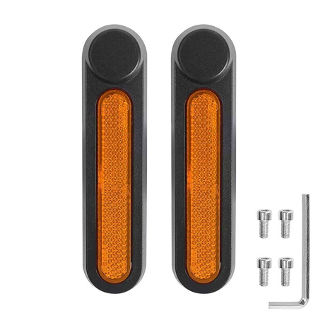 Pokrywy Osłony Śrub Widelca + Odblaski do Ninebot F2 / F2 Plus / F2 Pro