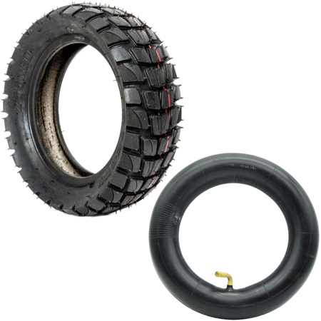 ZESTAW Opona 10x3 (255x80) + Dętka 10x2.50" Zakrzywionym Wentylem 90/45 do KuKirin G3 PRO