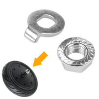 Nakrętka osi silnika + podkładka z blokadą