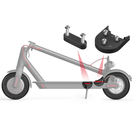 Zestaw podkładek dzielonych do konwersji na 10" do Xiaomi M365 / PRO / PRO 2 / 1S / Essential - kolor CZARNY