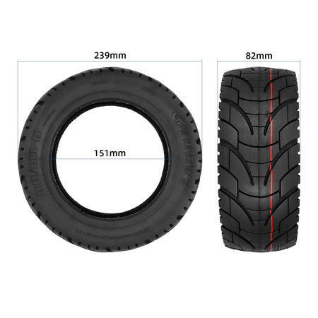 Opona 80/65-6 TUOVT do Ausom F1 Max, SR1, DT1 Pro / KuKirin G2 MAX, G3 PRO / Motus PRO 10