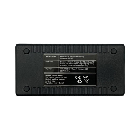 Ładowarka 54,6V 2A Zasilacz GX16 3 Pin 9 mm do Hulajnogi Elektrycznej