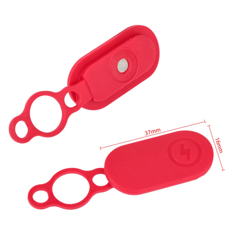 Pokrywa Zaślepka Portu Ładowania z Magnesem do Xiaomi 4 PRO - Czerwony