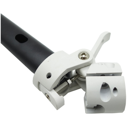 Czarna kolumna z białym mechanizmem składania do Xiaomi M365 / 1S / Essential