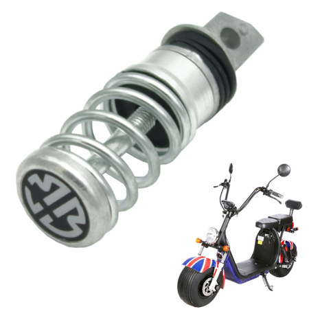 Podnóżek pasażera EB-X7 i CP-1 - SREBRNY ze sprężyną (pojedyncze szt)