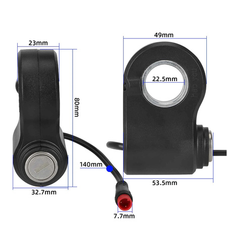 Uniwersalna Stacyjka Higo 2 Pin + Kluczyki do KuKirin G2 PRO / G2 MAX