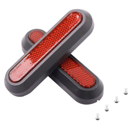 Czerwone Pokrywy odblaskowe osłony maskownice śrub do Xiaomi PRO 2 / 1S / Essential